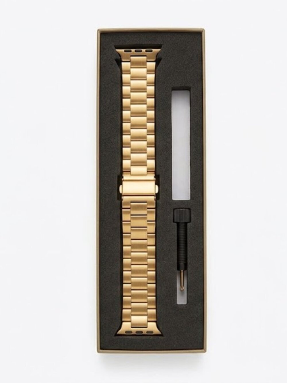 Gold Stainless Steel Link Watch Band - Missing Link/Part Read